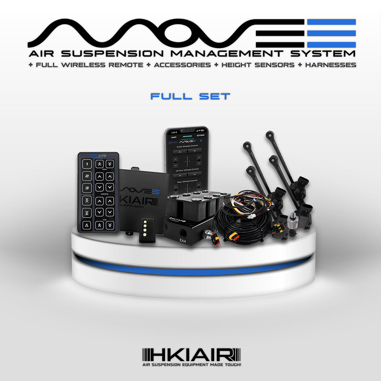 Move-e Bluetooth Air Suspension Management System - Full Set