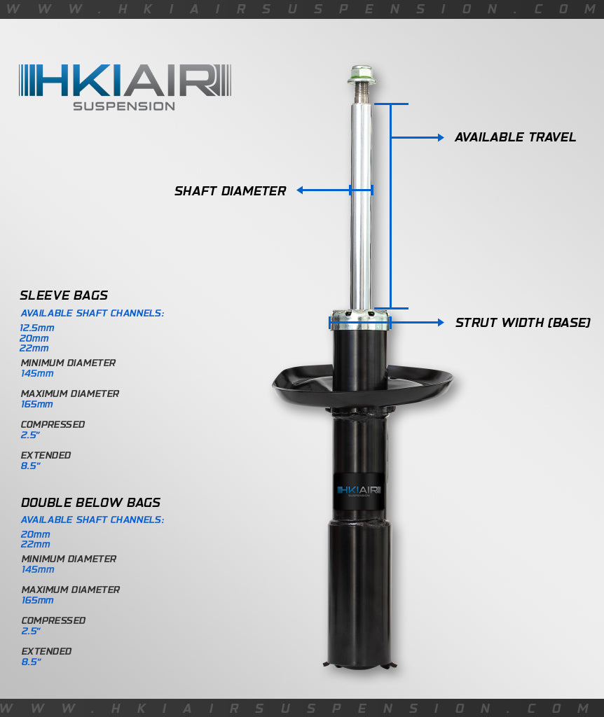 Single Universal Sleeve Air Spring - HKI Air Suspension Worldwide