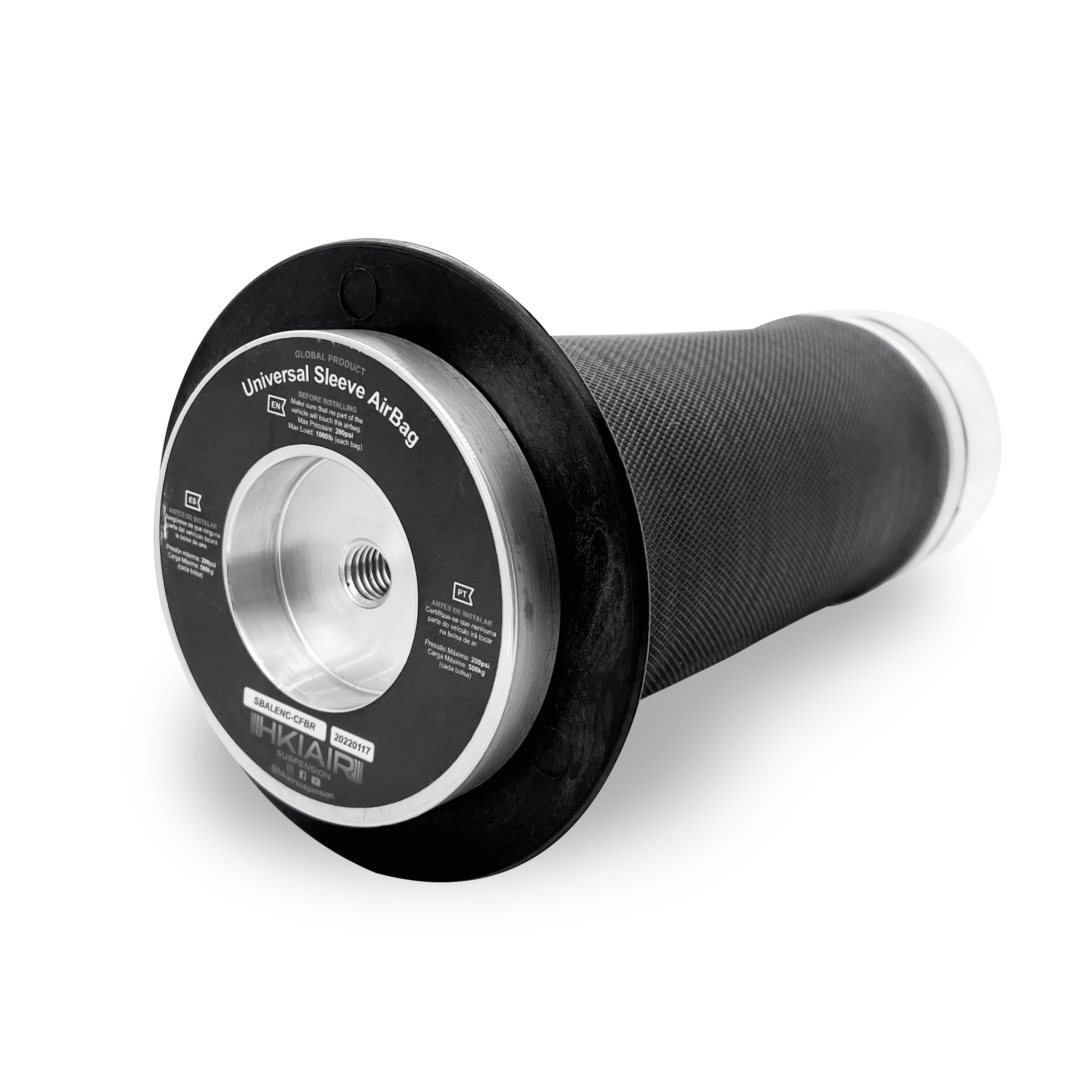 2x Universal Sleeve Air Bag - Enclosed (no shaft channel) - HKI Air Suspension Worldwide