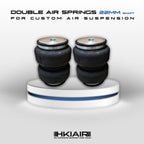 2x (two) Double Bellow Air Bags - 22mm Shaft Channel - HKI Air Suspension Worldwide