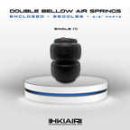 Single Double Convoluted Air Bag 2500lbs - 3/8" - HKI Air Suspension Worldwide