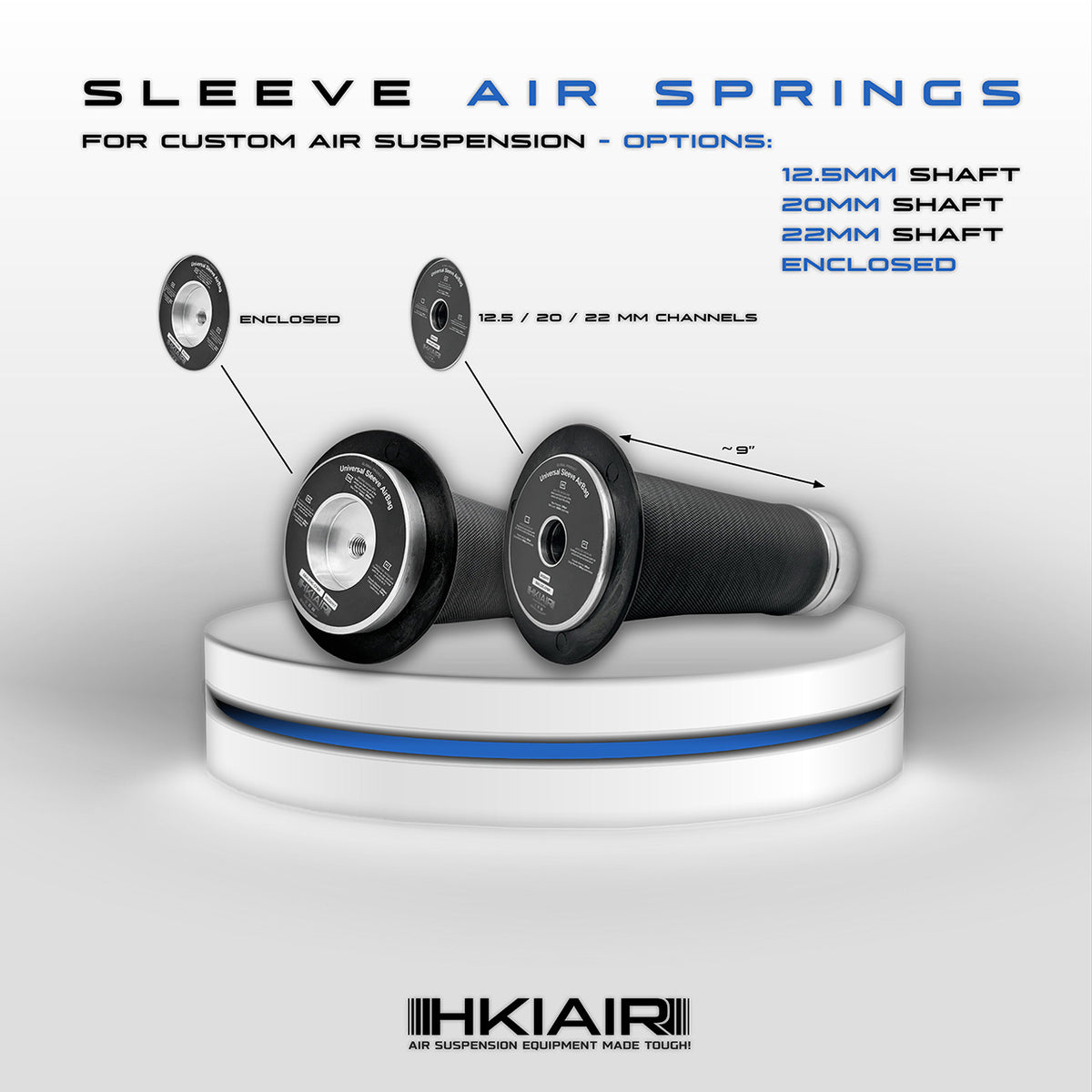 2x Universal Sleeve Air Bag - HKI Air Suspension Worldwide