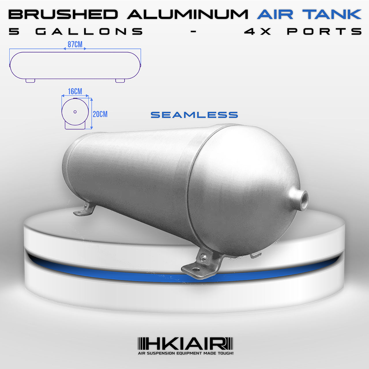 Seamless Aluminium Air Tank (5 Gallons)