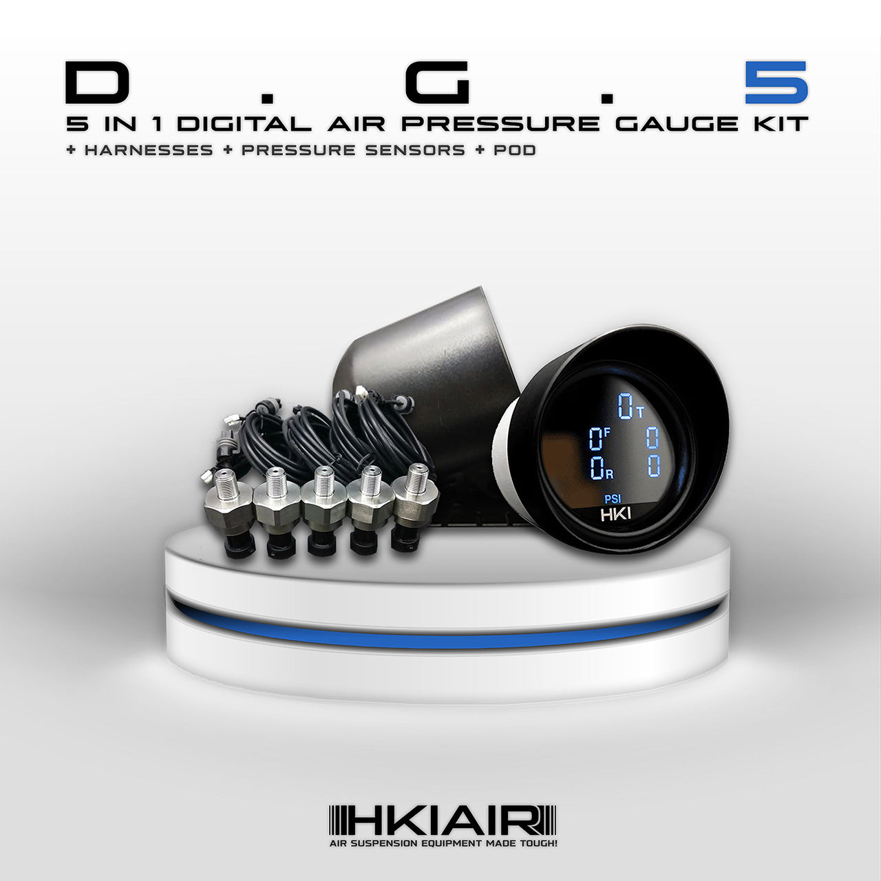Move-e Bluetooth Air Suspension Management System - Full Set + 5in1 Digital Gauge - HKI Air Suspension Worldwide