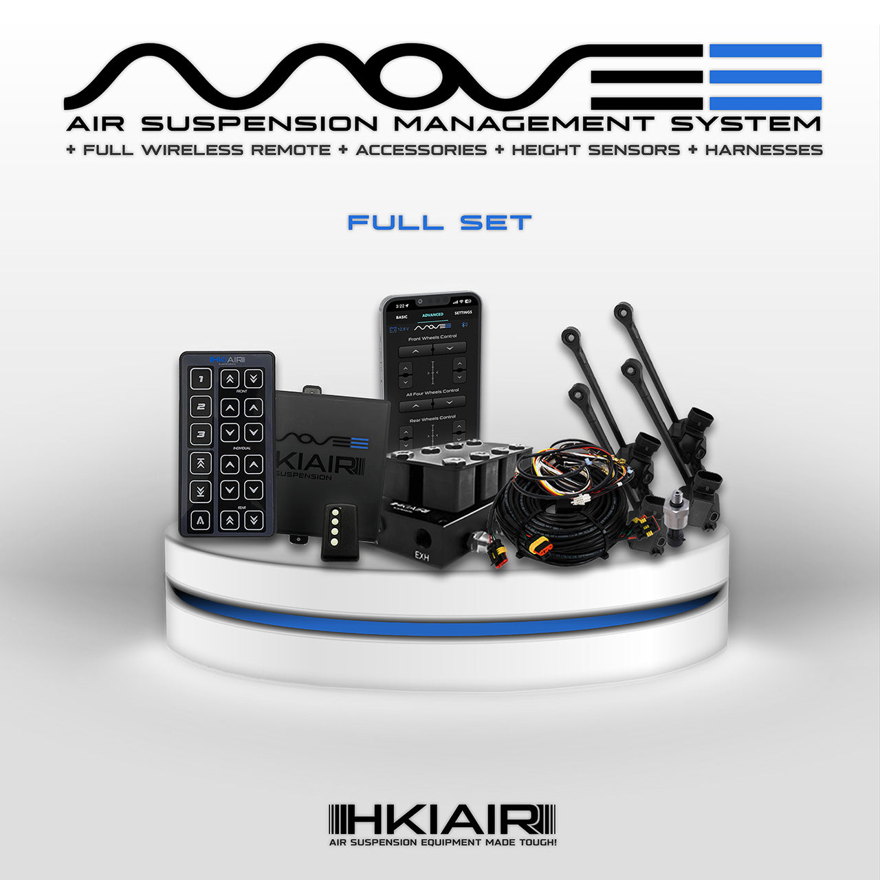 Move-e Bluetooth Air Suspension Management System - Full Set - HKI Air Suspension Worldwide