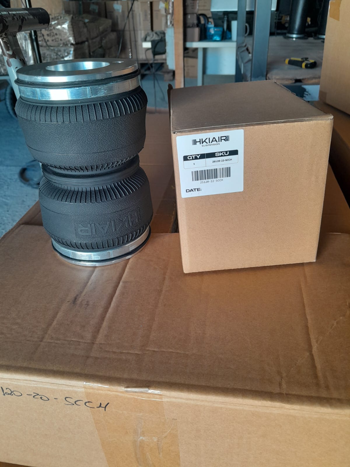 Pair Of Double Sleeve Air Bags (Narrow) - 22mm Shaft