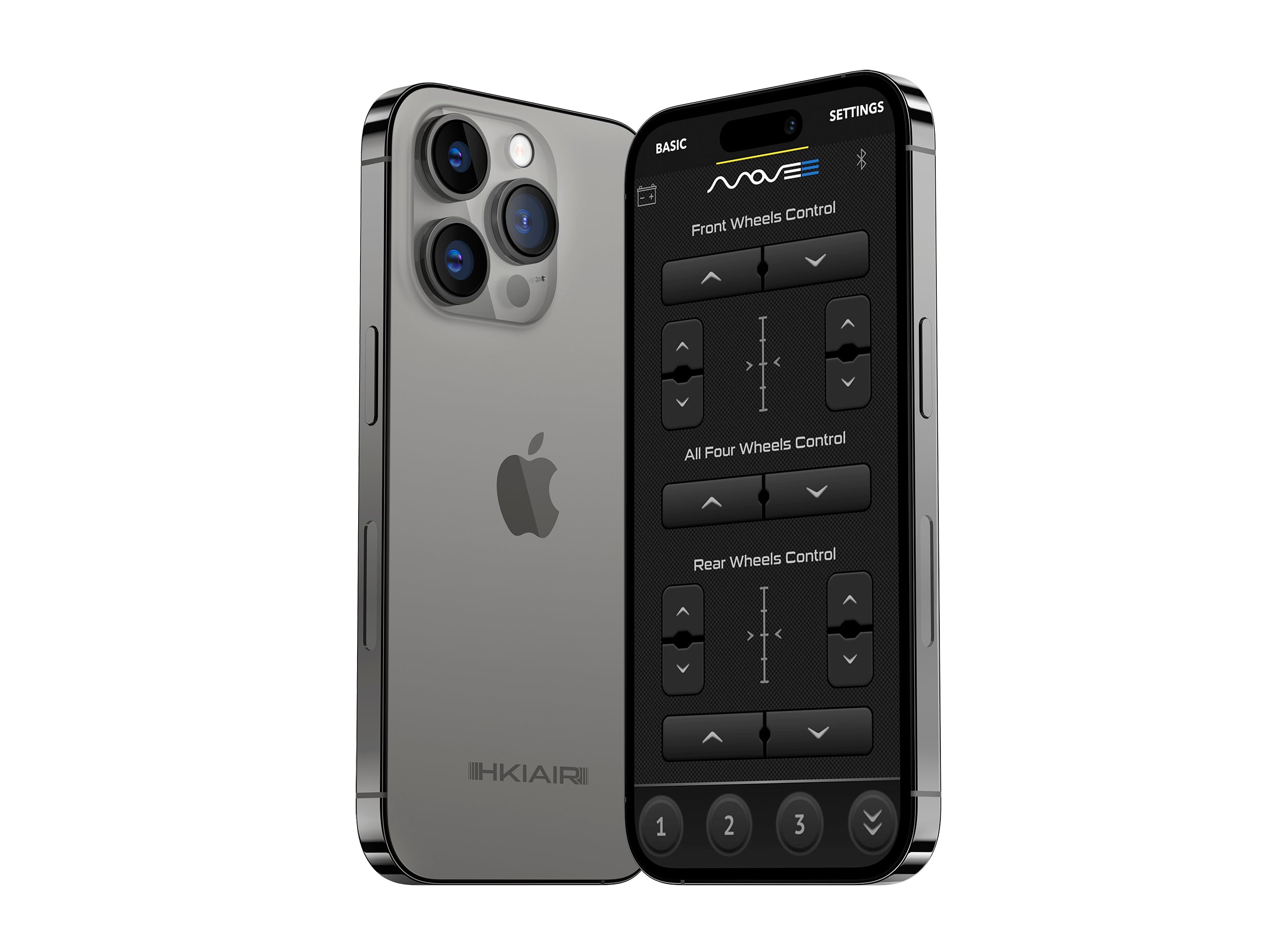 Remote Controlled Bluetooth Air Suspension Management System + 4 Corner Valve Manifold