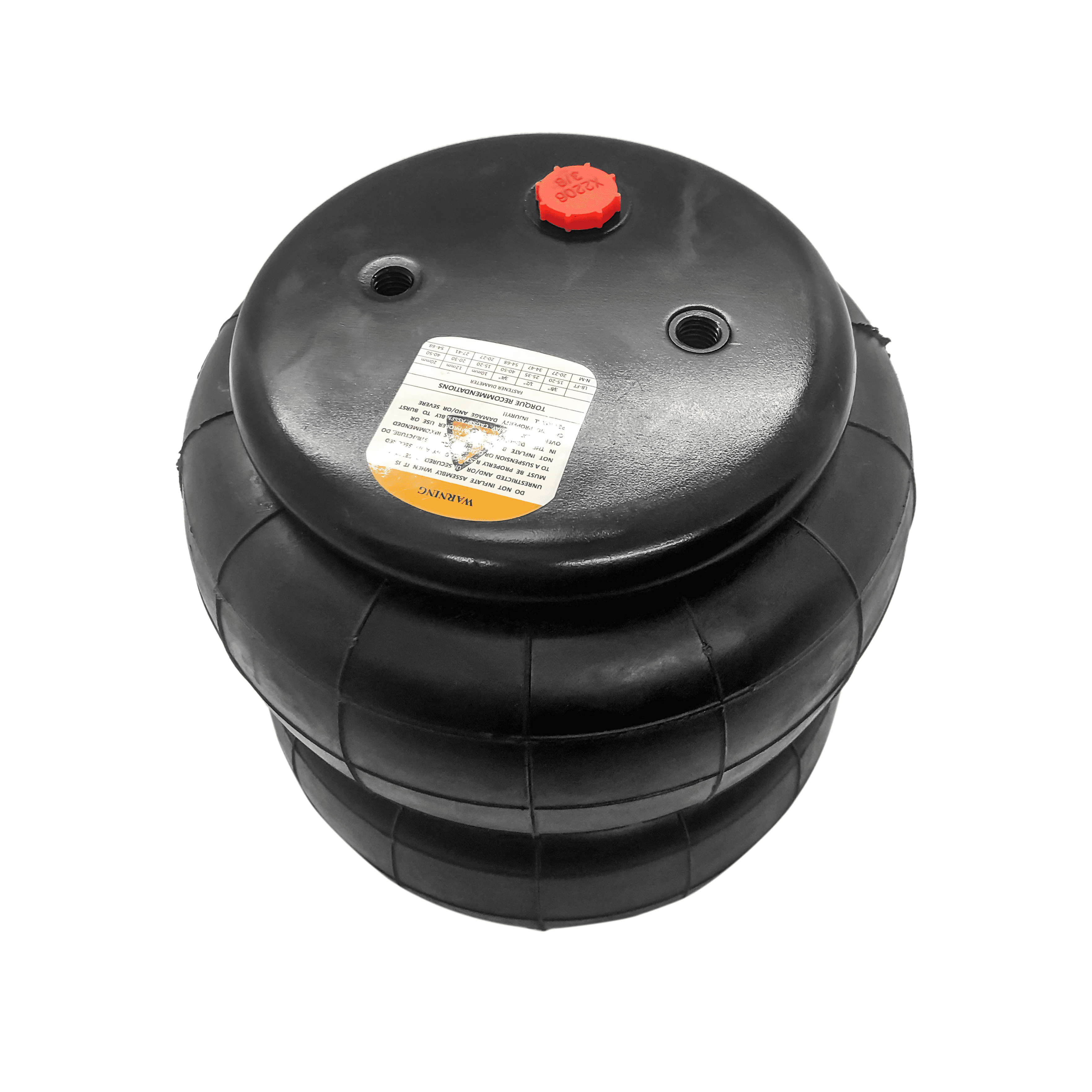 Single Double Convoluted Air Bag 2600lbs - 3/8" - HKI Air Suspension Worldwide