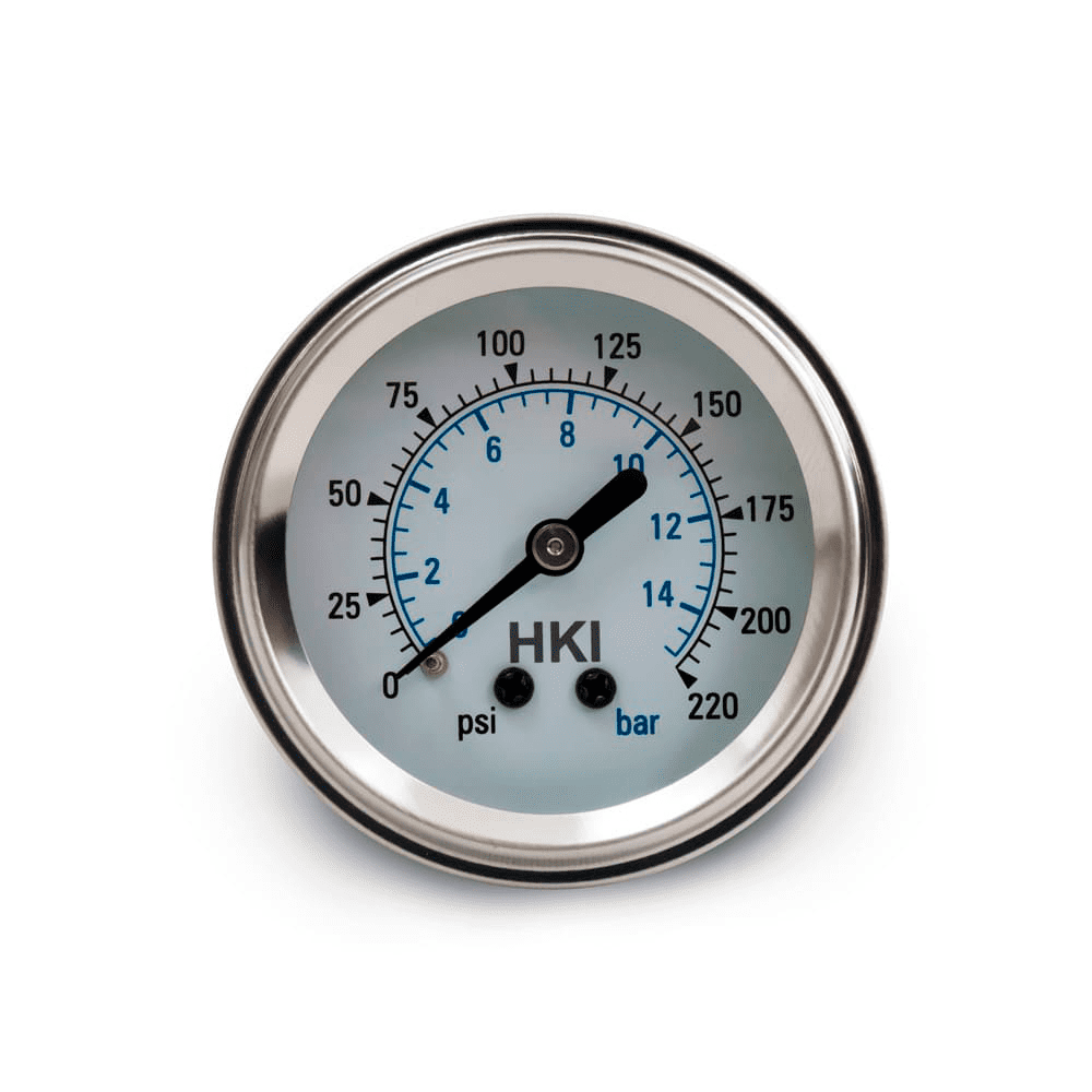 AVS Dual Needle Silver Face Needle Gauge 200 PSI - - Complet AVS Dual Needle Silver Face Needle Gauge 200 PSI - - Complet