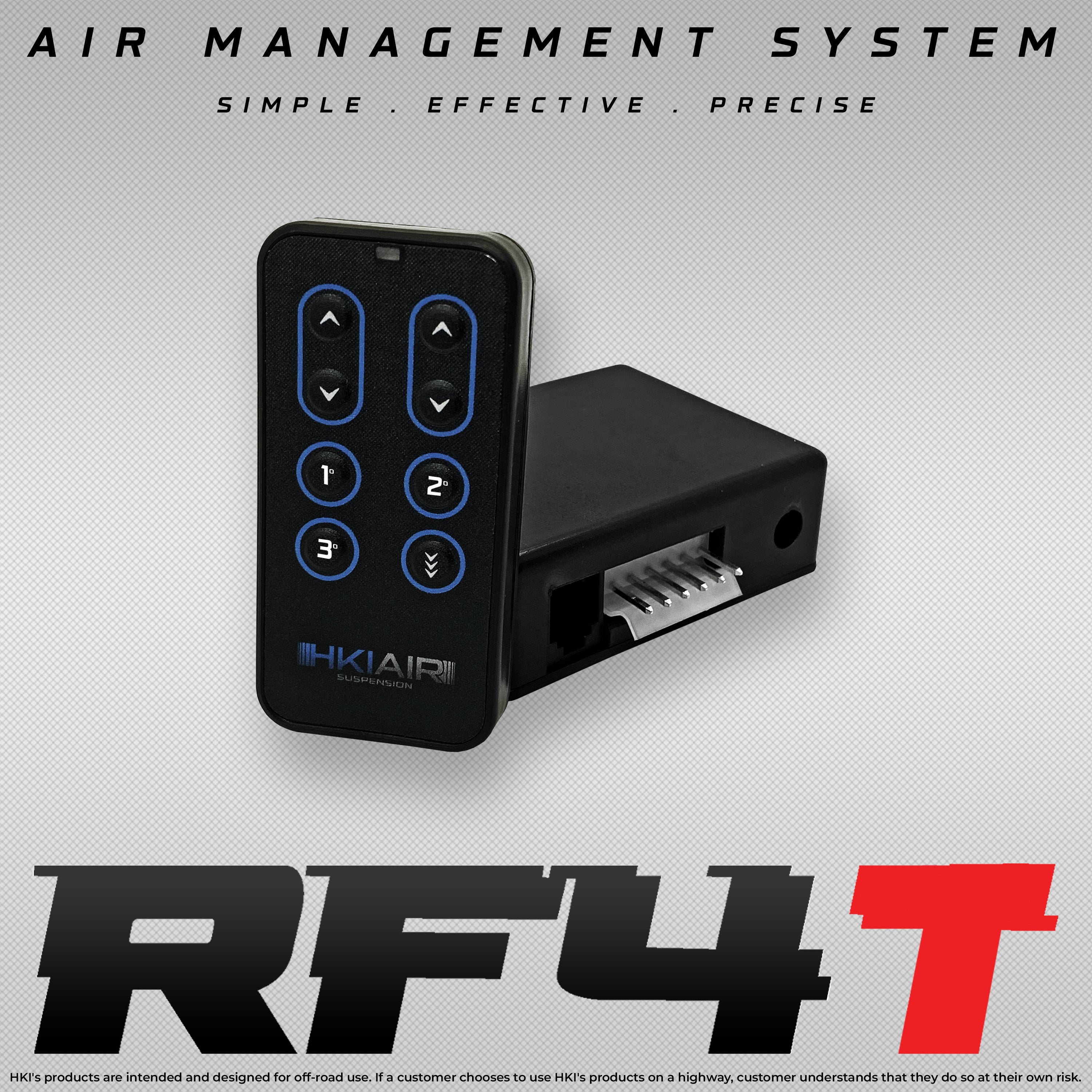 RF4T Air Suspension Management System - 3 Up Presets - HKI Air Suspension Worldwide
